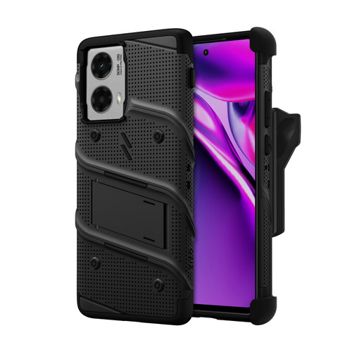 ZIZO BOLT Bundle Moto Edge 5G (2024) Case with Tempered Glass - Black